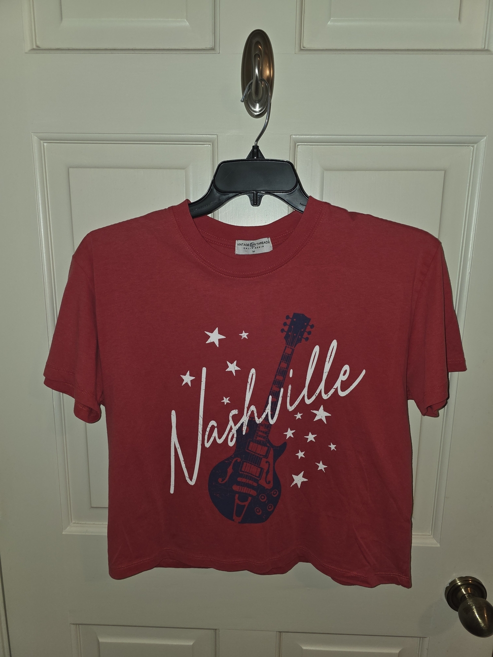 Vintage Threads Red Nashville Graphic Tee - Unisex